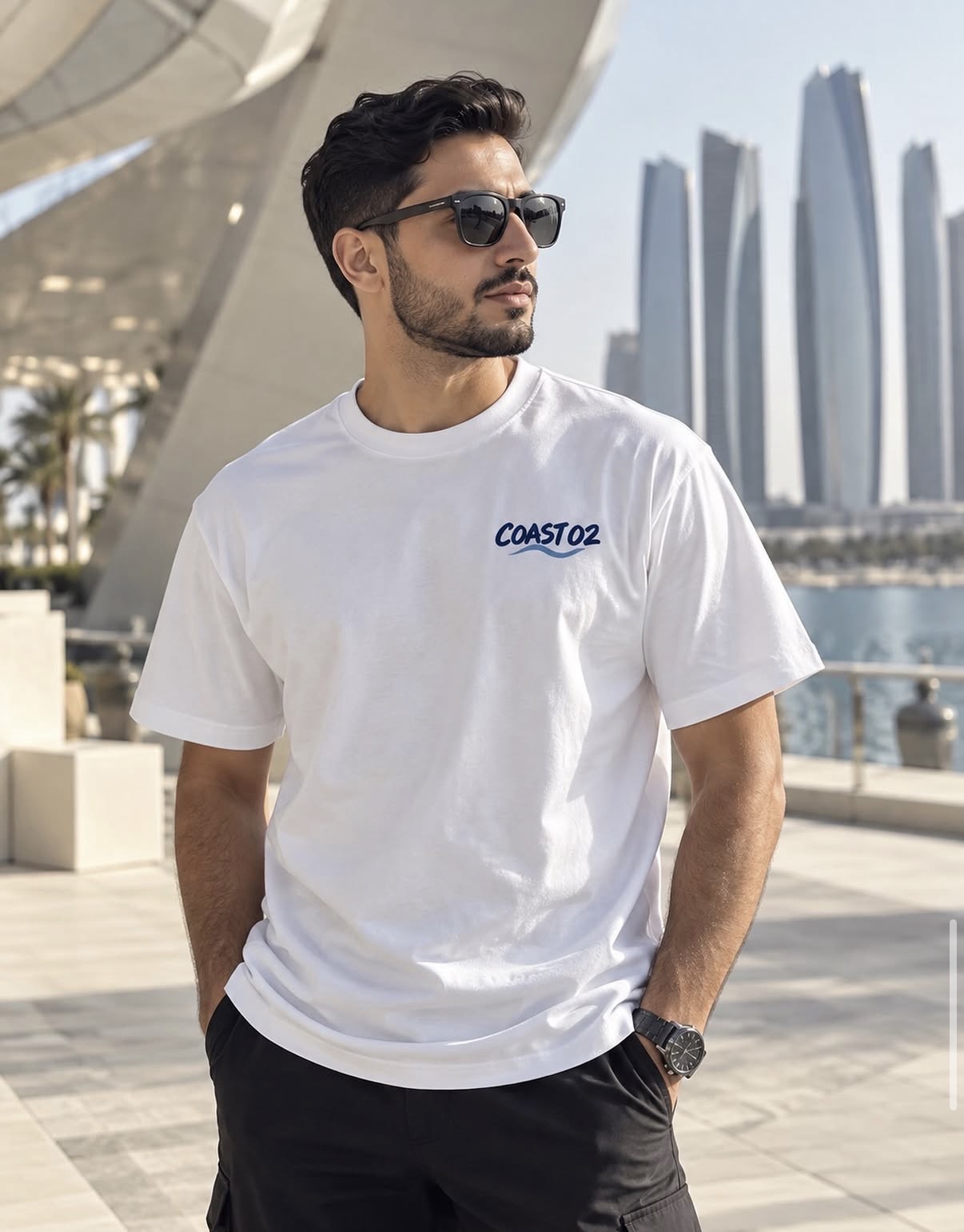 Original COAST 02 Abu Dhabi Skyline T-shirt photo